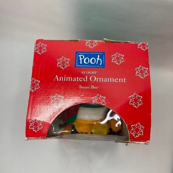 Santa's Best Winnie the Pooh EZ Light Large Animated Ornament in Original Box - Picture 10 of 16
